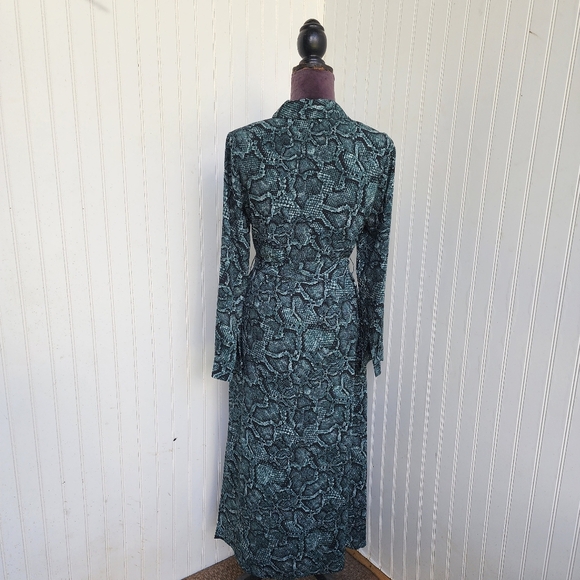 $139 1. STATE Green Wild Thing Python Snake Shirt Idiot Dress Pink Reptile Sz XS - Picture 8 of 16